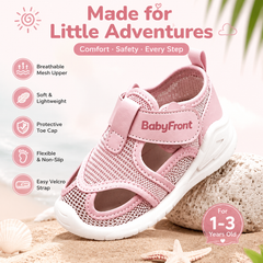 BabyFront Baby Sandals | Breathable First Walker Shoes for Toddlers 1-3 Years
