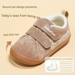 BabyFront children's shoes cotton shoes baby shoes winter warm autumn and winter functional walking shoes non-slip soft sole plus velvet baby