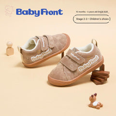 BabyFront children's shoes cotton shoes baby shoes winter warm autumn and winter functional walking shoes non-slip soft sole plus velvet baby
