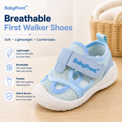 BabyFront Baby Sandals | Breathable First Walker Shoes for Toddlers 1-3 Years