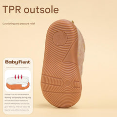 BabyFront children's shoes cotton shoes baby shoes winter warm autumn and winter functional walking shoes non-slip soft sole plus velvet baby
