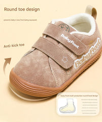 BabyFront children's shoes cotton shoes baby shoes winter warm autumn and winter functional walking shoes non-slip soft sole plus velvet baby