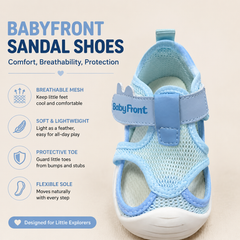 BabyFront Baby Sandals | Breathable First Walker Shoes for Toddlers 1-3 Years