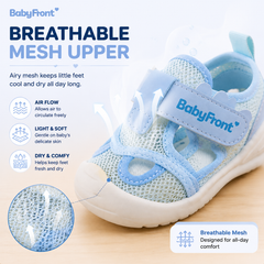 BabyFront Baby Sandals | Breathable First Walker Shoes for Toddlers 1-3 Years