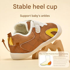 BabyFront Brown Soft Sole Walking Shoes – Stage 2 First Walker Shoes for Toddlers (10M–3Y)