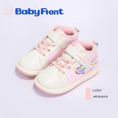 BabyFront baby toddler shoes children's warm plus velvet winter soft sole shoes functional baby shoes white shoes