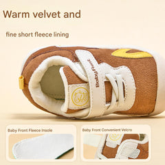 BabyFront Brown Soft Sole Walking Shoes – Stage 2 First Walker Shoes for Toddlers (10M–3Y)