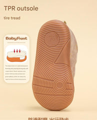 BabyFront children's shoes cotton shoes baby shoes winter warm autumn and winter functional walking shoes non-slip soft sole plus velvet baby