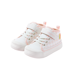 BabyFront CozyStep Mid-Top Toddler Shoes – Pink Cartoon Print First Walkers