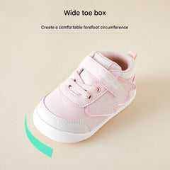 BabyFront  FlutterSteps – Pink Winged Sneakers for Baby Girls
