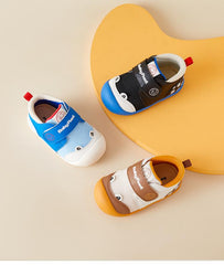 BabyFront Whale Walkers – Breathable Blue Baby Shoes for Early Steps
