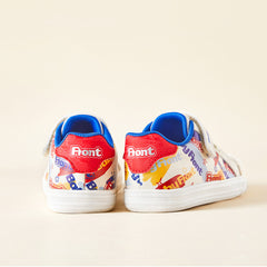 BabyFront StreetSteps – Graffiti Style Baby Sneakers with Soft Grip Sole