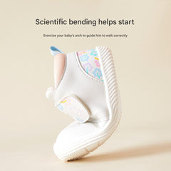 BabyFront  DreamSteps – Soft Pink & White Baby Sneakers for Girls