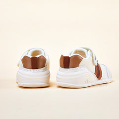 BabyFront Toddler Girl Sneakers - White Mesh Shoes with Hot Pink Accents \u0026 Bow Laces