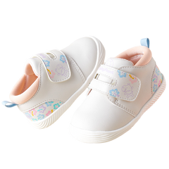 BabyFront  DreamSteps – Soft Pink & White Baby Sneakers for Girls