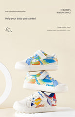 BabyFront StreetSteps – Graffiti Style Baby Sneakers with Soft Grip Sole