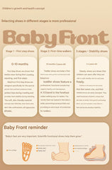 BabyFront Brown Soft Sole Walking Shoes – Stage 2 First Walker Shoes for Toddlers (10M–3Y)