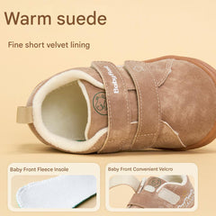 BabyFront children's shoes cotton shoes baby shoes winter warm autumn and winter functional walking shoes non-slip soft sole plus velvet baby