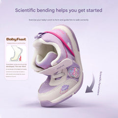 BabyFront White/Grey Soft Sole Baby Walking Shoes – Lightweight Support for First Steps