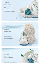 [0-2 years] Fall-resistant baby shoes with super-soft rubber sole and breathable mesh | ASTM certified - BabyFrontVIP