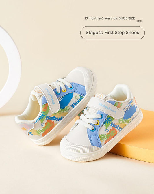 BabyFront StreetSteps – Graffiti Style Baby Sneakers with Soft Grip Sole