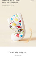 BabyFront  ColorPop Prewalkers – Soft Sole Baby Shoes with Fun Polka Dot Design