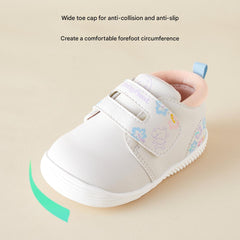 BabyFront  DreamSteps – Soft Pink & White Baby Sneakers for Girls