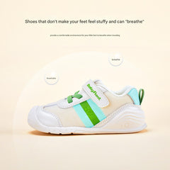BabyFront Toddler Girl Sneakers - White Mesh Shoes with Hot Pink Accents \u0026 Bow Laces