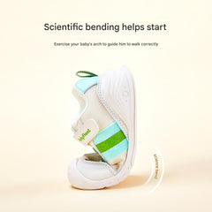 BabyFront Toddler Girl Sneakers - White Mesh Shoes with Hot Pink Accents \u0026 Bow Laces