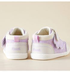 BabyFront  FlutterSteps – Pink Winged Sneakers for Baby Girls