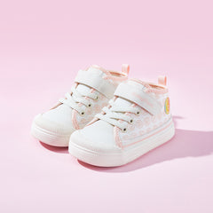 BabyFront CozyStep Mid-Top Toddler Shoes – Pink Cartoon Print First Walkers