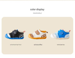 BabyFront Whale Walkers – Breathable Blue Baby Shoes for Early Steps