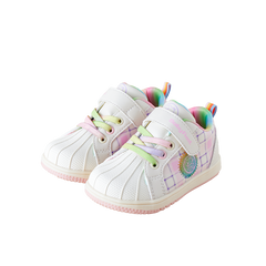 BabyFront VintageStep Toddler Sneakers – Plaid Stitching First Walkers with Soft Shell Toe