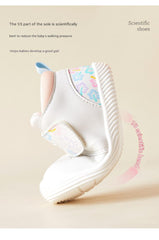 BabyFront  DreamSteps – Soft Pink & White Baby Sneakers for Girls