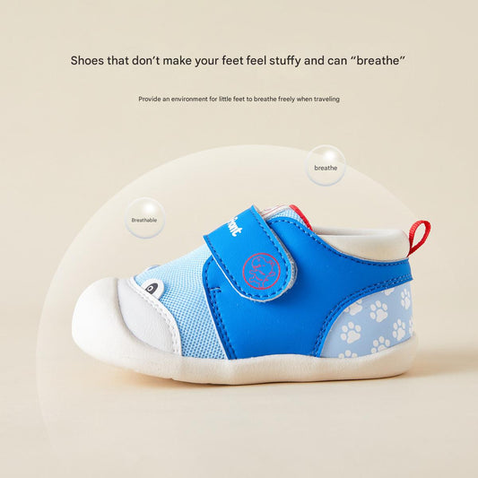 BabyFront Whale Walkers – Breathable Blue Baby Shoes for Early Steps
