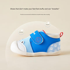 BabyFront Whale Walkers – Breathable Blue Baby Shoes for Early Steps
