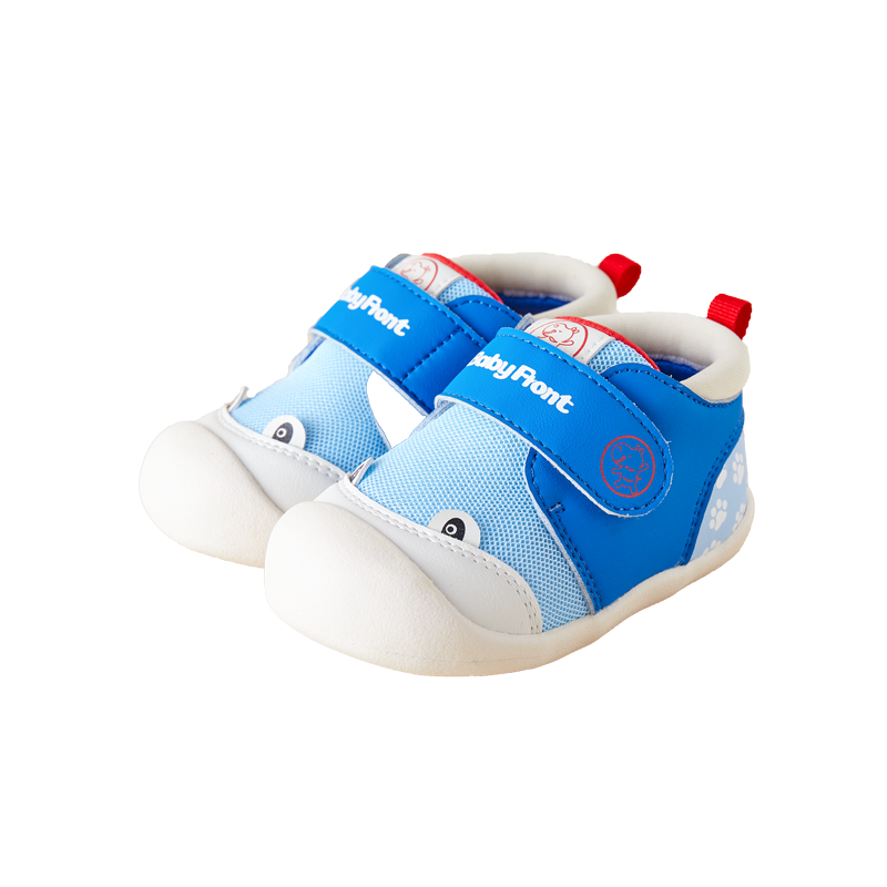BabyFront Whale Walkers – Breathable Blue Baby Shoes for Early Steps