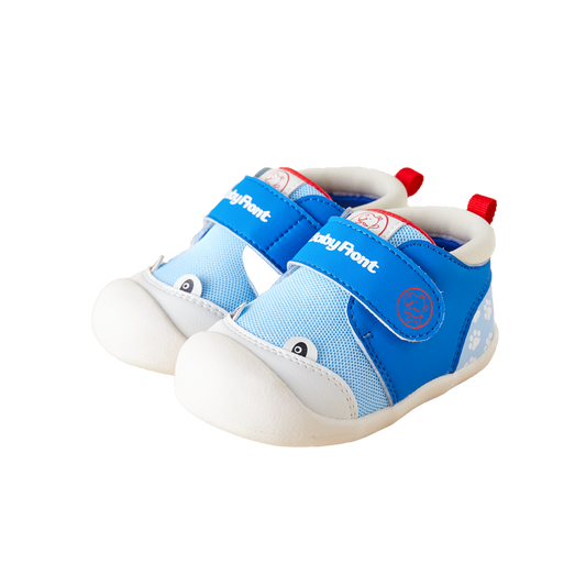 BabyFront Whale Walkers – Breathable Blue Baby Shoes for Early Steps